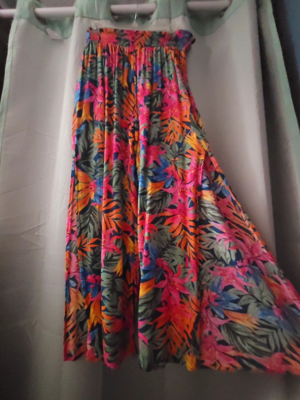 Shade & Shore Multicolor Tropical Wide Leg Jumpsuit Pants